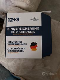 12 serrature +3 chiavi blicco sicurezza cassetti