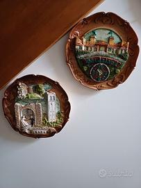 Piatti da parete in legno decorati 