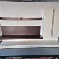 Soggiorno Bianco e Rovere Moro