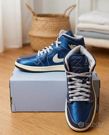 Jordan air 1 mid se metallic blue