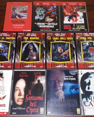 Dvd Horror Dario Argento, Lamberto e Mario Bava.