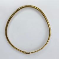 Collier Collana Snake 40cm Metallo Dorato