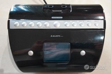 Radio stereo sveglia Majestic + supporto per iPod