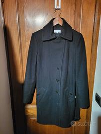 Cappotto lungo in Lana Vergine nero Patrizia Pepe 