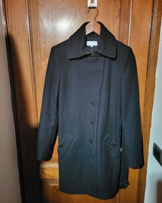 Cappotto lungo in Lana Vergine nero Patrizia Pepe 