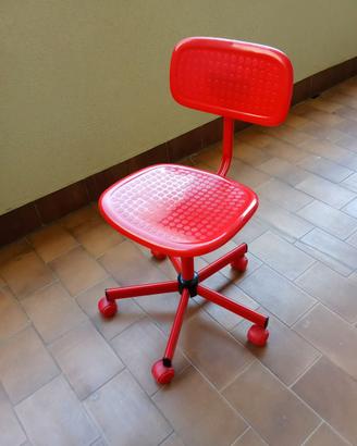 Sedia girevole con ruote