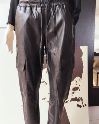 Pantalone Zara similpelle nera 