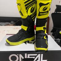 Stivali Motocross GIALLO NEON