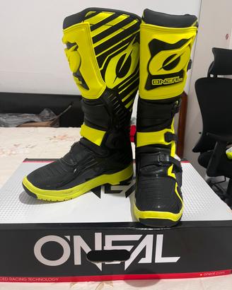 Stivali Motocross GIALLO NEON