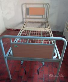 letto per degenza con 2 manovelle