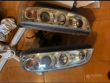 Fari  Angel Eyes cromati per fiat punto 188