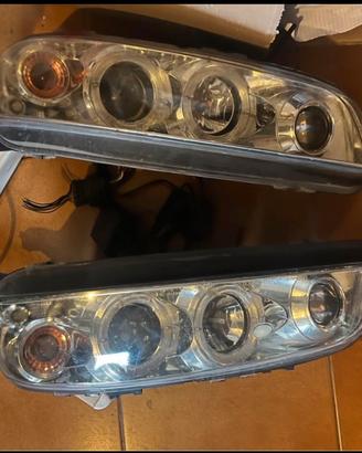 Fari  Angel Eyes cromati per fiat punto 188