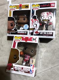 Lotto funko pop ali 80 terrifier e jordan