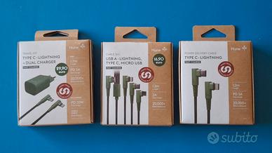 3 Caricabatterie marca: "HUNE" Eco Nuovi Sigillati