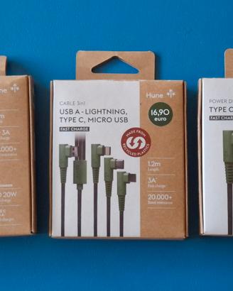 3 Caricabatterie marca: "HUNE" Eco Nuovi Sigillati