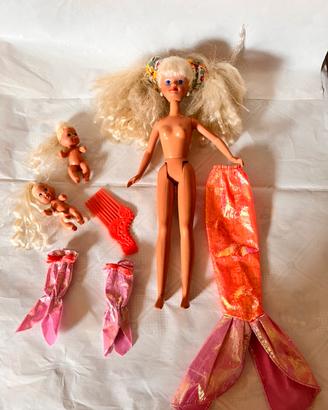 Barbie skipper sirena con gemelli
