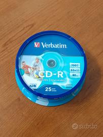 Campana CD-R Verbatim 25 pezzi - nuova, sigillata