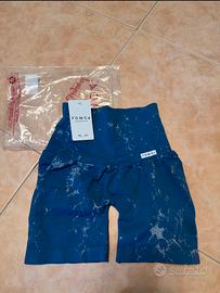 Shorts Push Up Marmo Blu Avio FGM04-Modello Donna