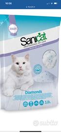 Sanicat Diamonds lettiera silice per gatti