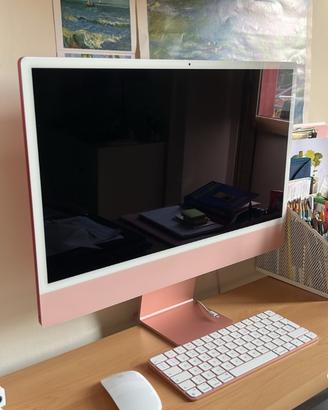 iMac 24" M1 2021 Rosa 256GB Come Nuovo con Scatola