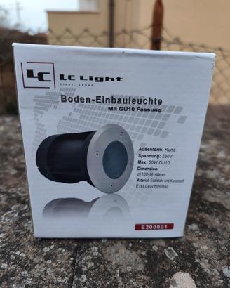 5 faretti incasso esterno IP67 GU10 calpestabili 