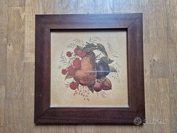 quadretto natura morta con frutta