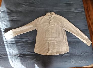 Camicia Bastoncino in Lino Collo Coreana 