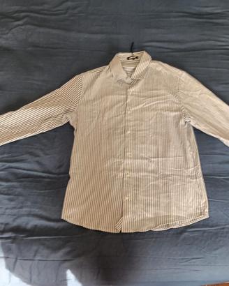 Camicia Bastoncino in Lino Collo Coreana 