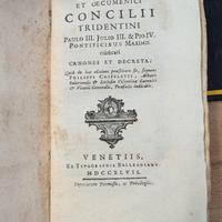 libro antico Concilii Tridentini