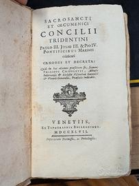 libro antico Concilii Tridentini