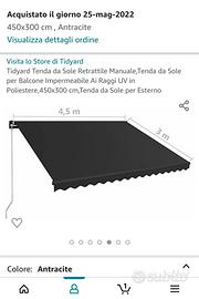 Tenda da sole retrattile 450x300