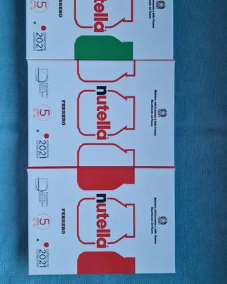 monete serie nutella 5 euro argento 