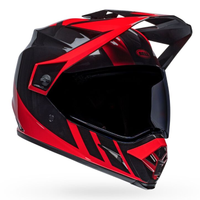 CASCO BELL MX-9 ADVENT. MIPS DASH NERO/ROSSO