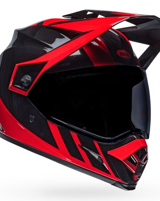 CASCO BELL MX-9 ADVENT. MIPS DASH NERO/ROSSO