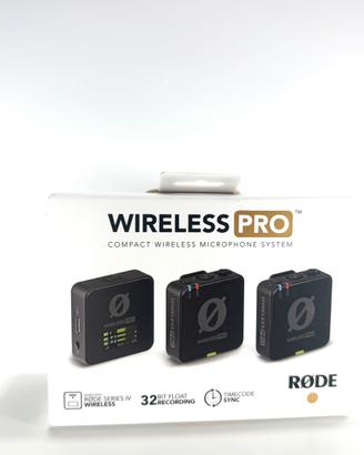 Rode Wirelless Pro Sistema Microfoni Wireless