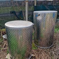 Serbatoi in acciaio inox con coperchio