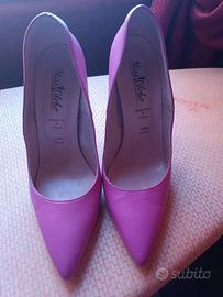 scarpa rosa fashion con tacco
