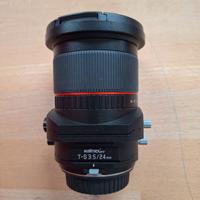 ottica x Canon 24 mm decentrabile