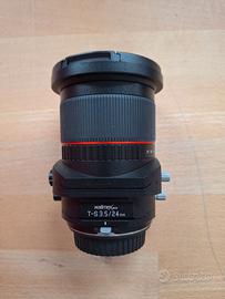 ottica x Canon 24 mm decentrabile
