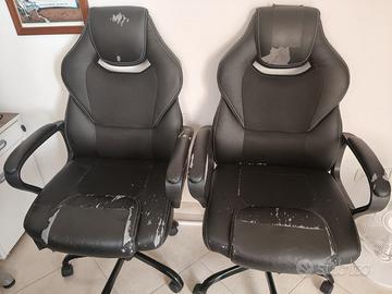 2 Sedie da Ufficio Ergonomiche con Supporto Lombar