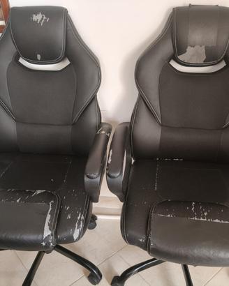 2 Sedie da Ufficio Ergonomiche con Supporto Lombar