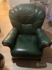 poltrona in pelle