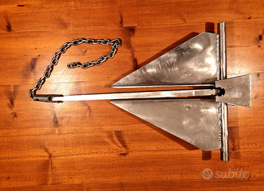 Ancora acciaio inox Danforth 10 kg