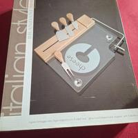 Tagliere Formaggi Brandani Vetro Legno Magnetico