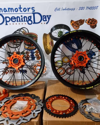 kit cerchi  motard ktm  OMAGGIO PASTICCHE FRENO