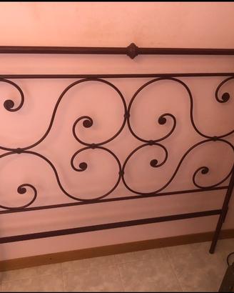 scocca letto in ferro lavorato