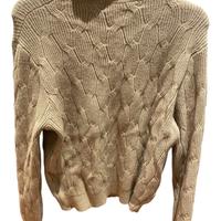 Maglia a lupetto color cammello