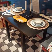 Tavolo allungabile IKEA nero