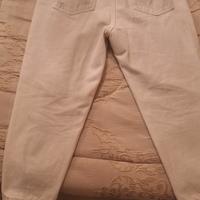 pantaloni strappati jeans bianco
