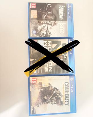 Giochi PS4 COD Advanced + Rainbow Six